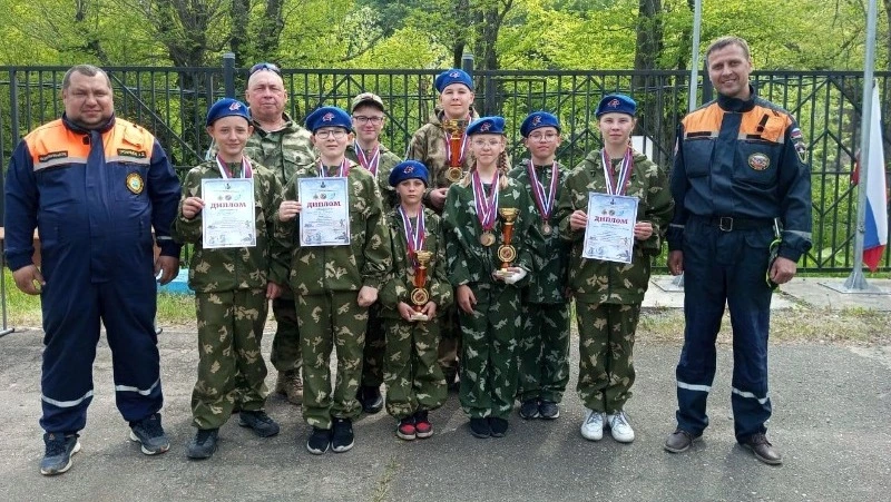 Юные спасатели из ногликской гимназии выступили успешно
