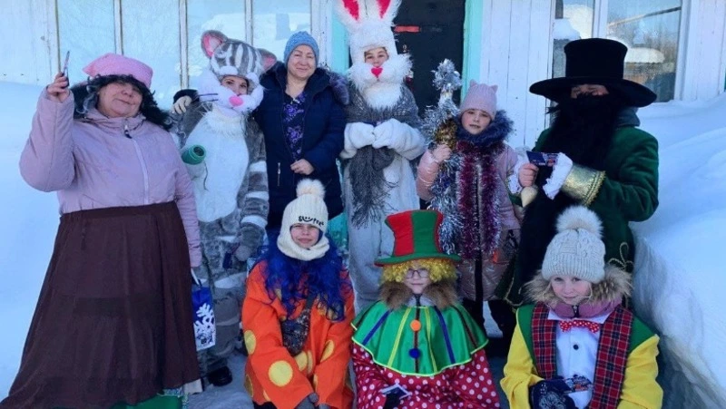 Рождественские колядки в селе Ныш