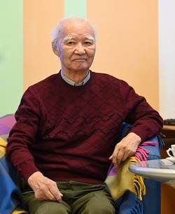 Жители Ноглик встретились  с Владимиром Санги накануне его 90-летия