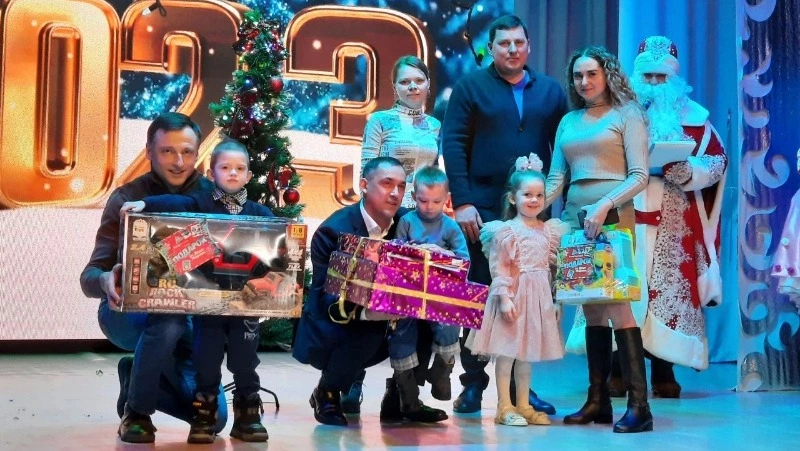 Поздравили семьи мобилизованных земляков