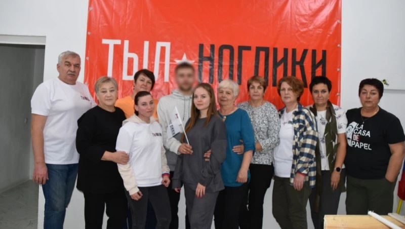 Боец в гостях у тыловиков