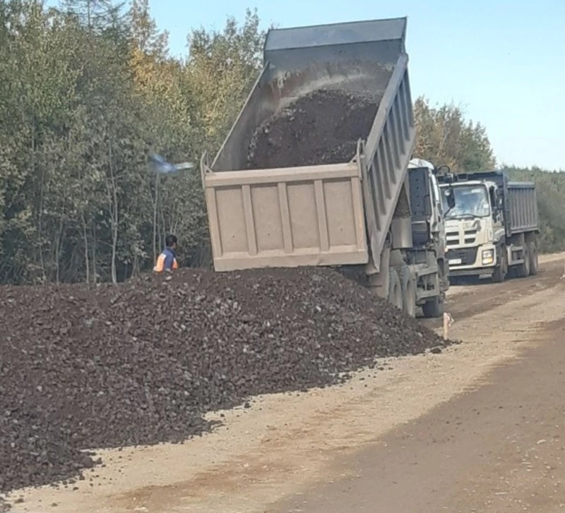 Федеральная трасса ремонтируется в хорошем темпе